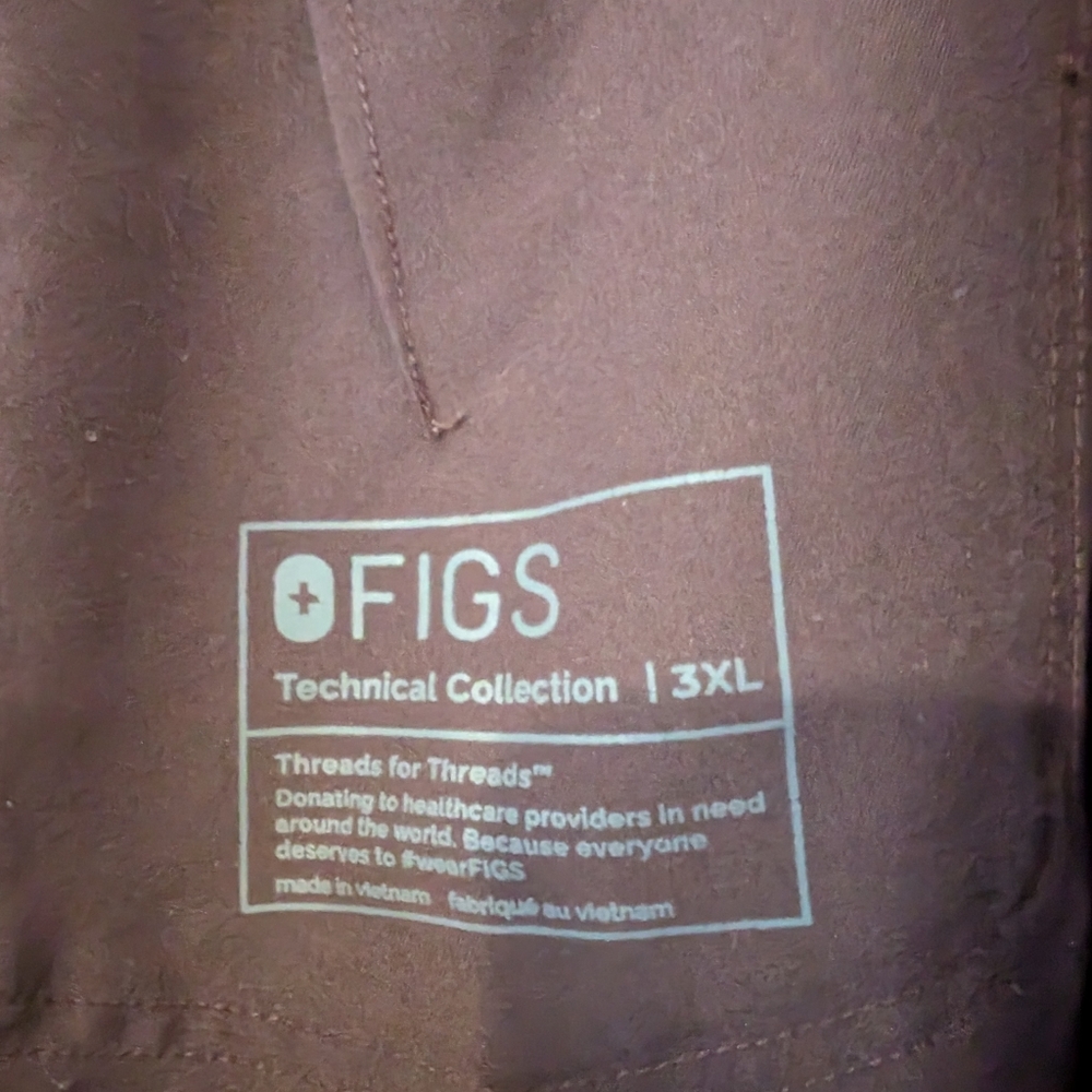 Figs Scrubs 3XL Espresso Brown Zamora Joggers Pant Limited Edition Color PO 4237 - Picture 12 of 13